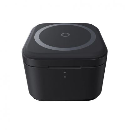 Baseus 2in1 MagPro Magnetic Charger with MagSafe 20W (BS-W531) - двойна поставка (пад) за безжично зареждане за iPhone с MagSafe и AirPods с вграден USB-C кабел  (черен) 2