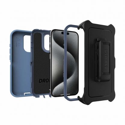 Otterbox Defender Case - изключителна защита за iPhone 15 Pro (син) 4