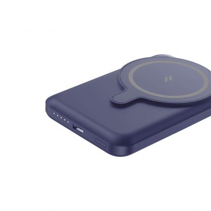 AmazingThing Thunder Pro Stand Magnetic Wireless Power Bank 5000 mAh 22.5W - преносима външна батерия с USB-C порт и безжично зареждане с MagSafe (син) 7