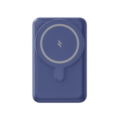 AmazingThing Thunder Pro Stand Magnetic Wireless Power Bank 5000 mAh 22.5W - преносима външна батерия с USB-C порт и безжично зареждане с MagSafe (син) 18