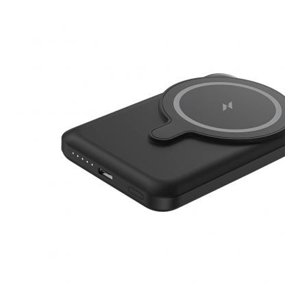 AmazingThing Thunder Pro Stand Magnetic Wireless Power Bank 5000 mAh 22.5W - преносима външна батерия с USB-C порт и безжично зареждане с MagSafe (черен) 7