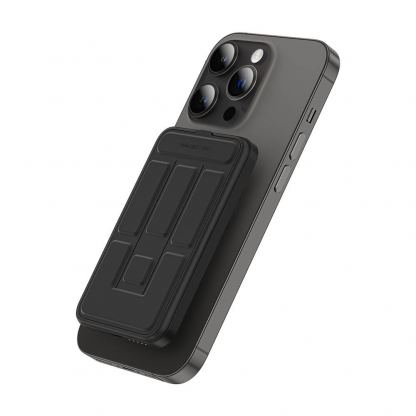 AmazingThing Thunder Pro Stand Magnetic Wireless Power Bank 5000 mAh 22.5W - преносима външна батерия с USB-C порт и безжично зареждане с MagSafe (черен) 10