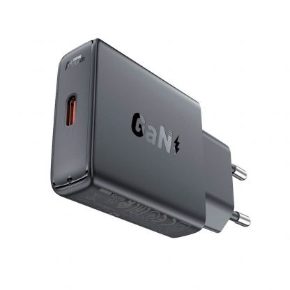 Acefast A65 PD GaN Fast Wall Charger 20W - захранване за ел. мрежа с USB-C изход с технология за бързо зареждане (черен)  2