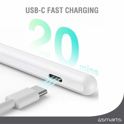4smarts Active Pencil Pro 3 Stylus - професионална писалка за iPad (бял) 2