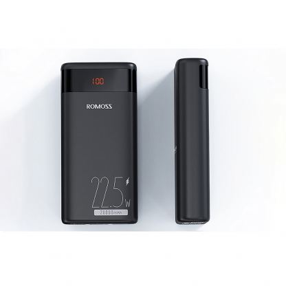 Romoss Ares 20PF Digital Display Power Bank 22.5W 20000 mAh PD - външна батерия с два USB-A и един USB-C изходи и технология за бързо зареждане (черен) 3