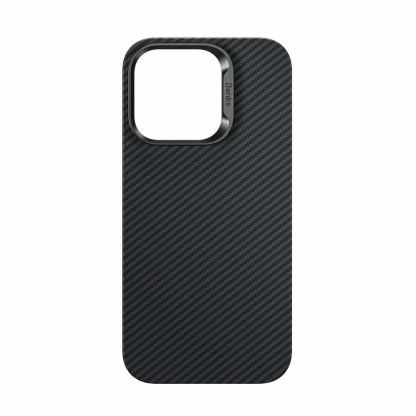 Benks Armor Air Kevlar Metal Frame Case 600D - кевларен кейс с MagSafe за iPhone 15 (черен) 4