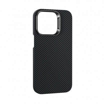 Benks Armor Air Kevlar Metal Frame Case 600D - кевларен кейс с MagSafe за iPhone 15 (черен) 6