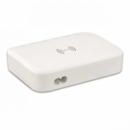 4Smarts 7in1 Charging Station 100W with Wireless Charger - захранване за ел. мрежа с 4xUSB-C PD изхода, 2xUSB-A изходa и безжично зареждане (бял) 6