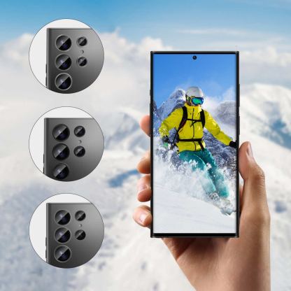 4smarts StyleGlass Camera Lens Protector 3 Pack - 3 комплекта предпазни стъклени лещи за камерата на Samsung Galaxy S24 Ultra (различни цветове) 3