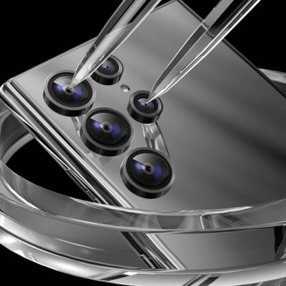 4smarts StyleGlass Camera Lens Protector 3 Pack - 3 комплекта предпазни стъклени лещи за камерата на Samsung Galaxy S24 Ultra (различни цветове) 4