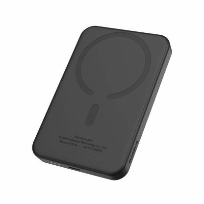 Baseus Magnetic Wireless Charging Power Bank 5000 mAh 20W (P10022107113-00) - преносима външна батерия с USB-C порт и безжично зареждане с MagSafe (черен) 2