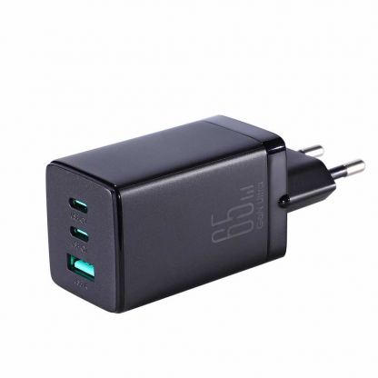 Joyroom GaN Charger 65W - захранване за ел. мрежа за лаптопи, смартфони и таблети с 2xUSB-C и 1xUSB-A изходи с USB-C кабел в комплекта (черен) 3