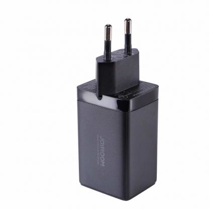 Joyroom GaN Charger 65W - захранване за ел. мрежа за лаптопи, смартфони и таблети с 2xUSB-C и 1xUSB-A изходи с USB-C кабел в комплекта (черен) 5