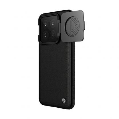 Nillkin CamShield Prop Leather Magnetic Case - хибриден удароустойчив кожен кейс с MagSafe за Xiaomi 14 Pro (черен) 3