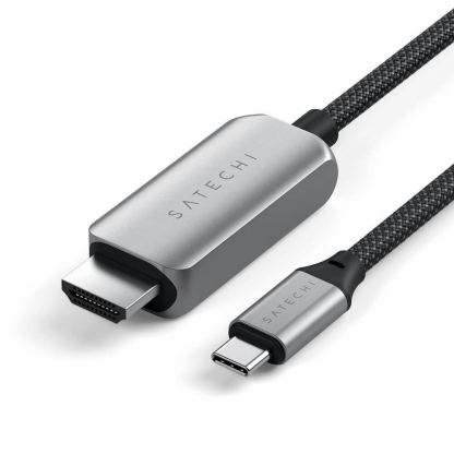 Satechi USB-C to HDMI 2.1 8K Cable - кабел за свързване от USB-C към HDMI 8K (200 см) (черен)  2