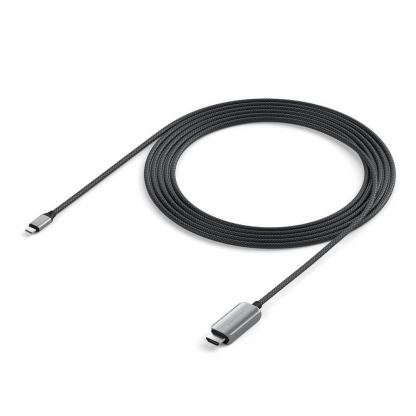 Satechi USB-C to HDMI 2.1 8K Cable - кабел за свързване от USB-C към HDMI 8K (200 см) (черен)  4