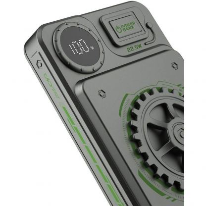 Dudao K24 Fast Charge 22.5W Power Bank 10000mAh - външна батерия 22.5W с USB и USB-C изходи и с технология за бързо зареждане (тъмносив) 8