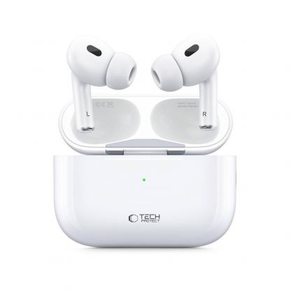 Tech-Protect Ultraboost Pro TWS Bluetooth Earphones - безжични блутут слушалки с MagSafe кейс за безжично зареждане (бял) 2