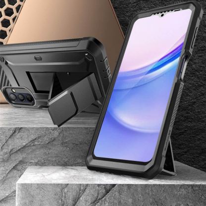 i-Blason SUPCASE Unicorn Beetle Pro Case - удароустойчив хибриден кейс с вграден протектор за дисплея за Samsung Galaxy A15 4G, Galaxy A15 5G (черен) 2