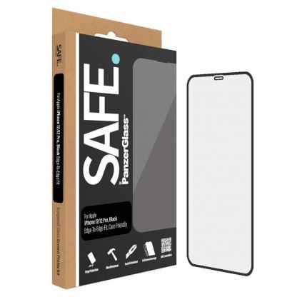 PanzerGlass Safe Tempered Glass Screen Protector 3D - стъклено защитно покритие за дисплея на iPhone 12 Pro Max (черен-прозрачен) 4