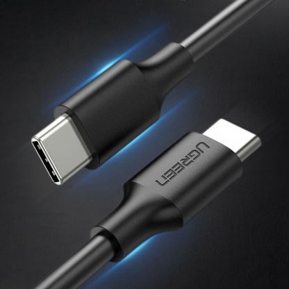 Ugreen USB-C to USB-C Fast Charging Cable 60W - здрав кабел с бързо зареждане за устройства с USB-C порт (300 см) (черен) 4