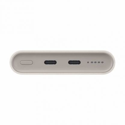 Samsung Power Bank 10000 mAh 25W EB-U2510XUEGEU - външна батерия с 2xUSB-C порта и Qi технология за безжично зареждане (бежов) 2