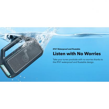 Anker Boom 2 SoundCore Motion Bluetooth Speaker 80W, IPX7 - безжичен блутут спийкър за мобилни устройства (черен) 13