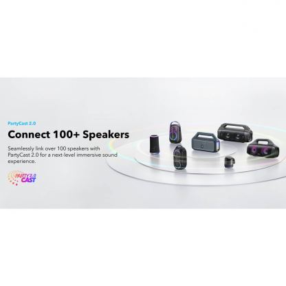 Anker Boom 2 SoundCore Motion Bluetooth Speaker 80W, IPX7 - безжичен блутут спийкър за мобилни устройства (черен) 18