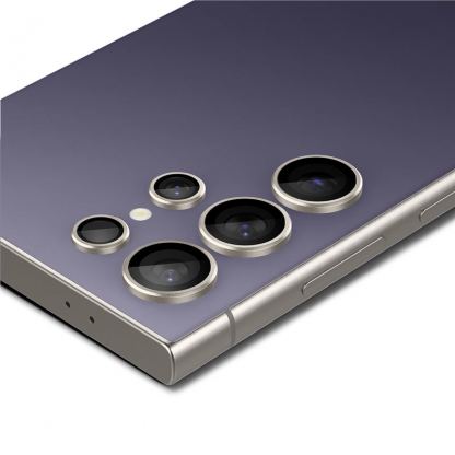 Spigen Glass.tR EZ Fit Optik Pro Tempered Glass 2 Pack - 2 комплекта предпазни стъклени лещи за камерата на Samsung Galaxy S24 Ultra (лилав) 4