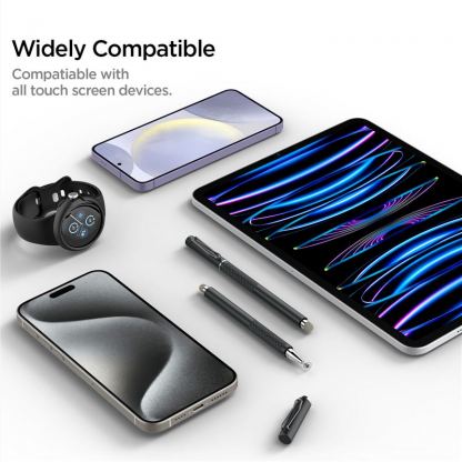 Spigen Universal Stylus Pen - универсална писалка за мобилни устройства с капацитивни дисплеи (черен) 5