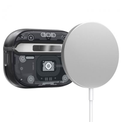 Spigen Ultra Hybrid Zero One Case - хибриден удароустойчив кейс с карабинер за Apple AirPods Pro 2 (черен)  2