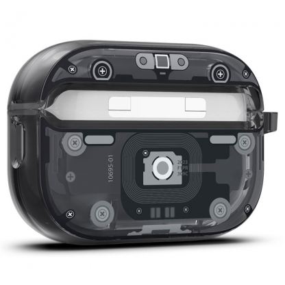 Spigen Ultra Hybrid Zero One Case - хибриден удароустойчив кейс с карабинер за Apple AirPods Pro 2 (черен)  3