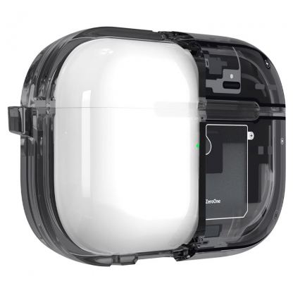 Spigen Ultra Hybrid Zero One Case - хибриден удароустойчив кейс с карабинер за Apple AirPods Pro 2 (черен)  8