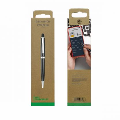 4smarts Elegance 2-in-1 Stylus Pen - тъч писалка за мобилни устройства с капацитивни дисплеи и химикал за писане (черен) 6