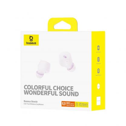 Baseus Bowie E18 TWS In-Ear Bluetooth Earbuds - спортни безжични слушалки със зареждащ кейс (лилав) 7