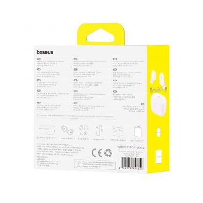 Baseus Bowie E18 TWS In-Ear Bluetooth Earbuds - спортни безжични слушалки със зареждащ кейс (лилав) 8