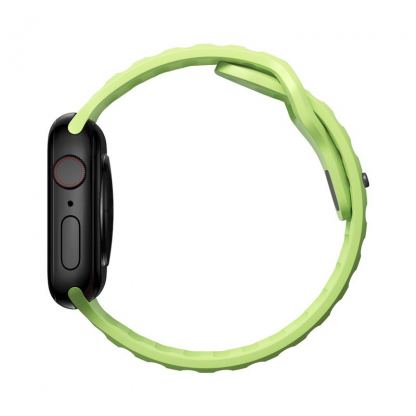 Nomad Sport Strap Glow 2.0 - силиконова каишка за Apple Watch 38мм, 40мм, 41мм, 42мм (2024) (светлозелен) 5