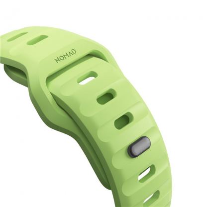 Nomad Sport Strap Glow 2.0 - силиконова каишка за Apple Watch 38мм, 40мм, 41мм, 42мм (2024) (светлозелен) 7