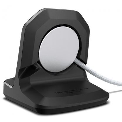 Spigen Rugged Armor Stand - силиконова поставка за Apple Watch (всички модели) (черен) 4