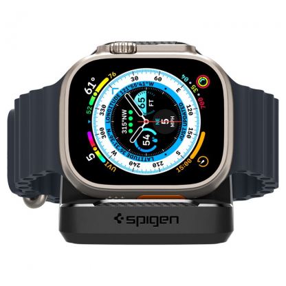 Spigen Rugged Armor Stand - силиконова поставка за Apple Watch (всички модели) (черен) 6