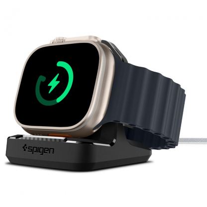 Spigen Rugged Armor Stand - силиконова поставка за Apple Watch (всички модели) (черен) 8