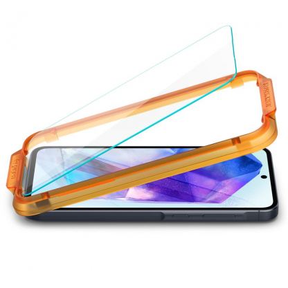 Spigen Glas.tR Align Master Tempered Glass 2 Pack - 2 броя калени стъклени защитни покрития за дисплея на Samsung Galaxy A35 (прозрачен) 4