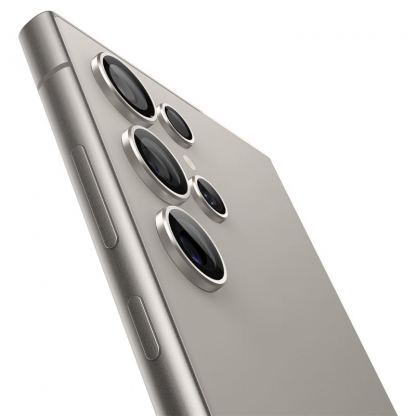 Spigen Glas.tR EZ Fit Optik Pro Lens Protector 2 Pack - 2 комплекта предпазни стъклени лещи за камерата на Samsung Galaxy S24 Ultra (сив) 3