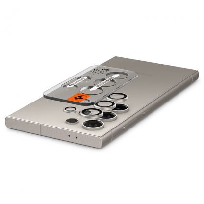 Spigen Glas.tR EZ Fit Optik Pro Lens Protector 2 Pack - 2 комплекта предпазни стъклени лещи за камерата на Samsung Galaxy S24 Ultra (сив) 5