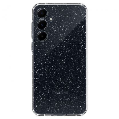 Spigen Liquid Crystal Glitter Case - тънък силиконов (TPU) калъф за Samsung Galaxy A55 (прозрачен) 2