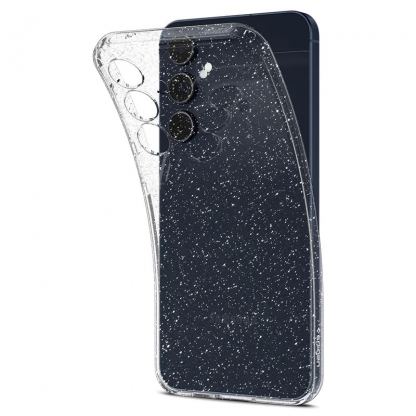 Spigen Liquid Crystal Glitter Case - тънък силиконов (TPU) калъф за Samsung Galaxy A55 (прозрачен) 4