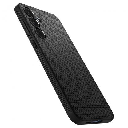 Spigen Liquid Air Case - силиконов (TPU) калъф с висока степен на защита за Samsung Galaxy A55 (черен) 7