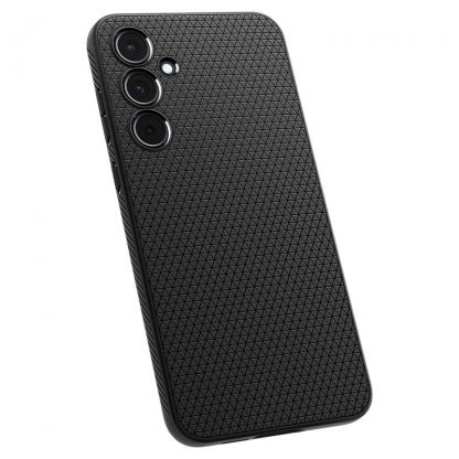 Spigen Liquid Air Case - силиконов (TPU) калъф с висока степен на защита за Samsung Galaxy A55 (черен) 9