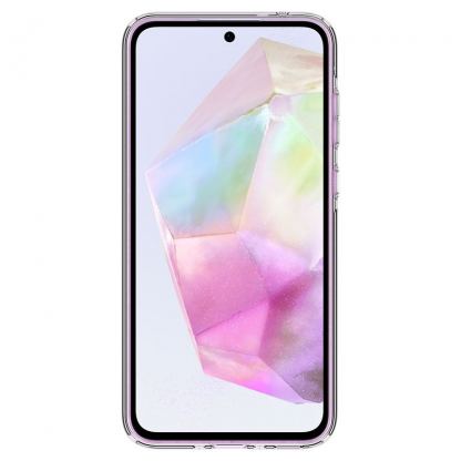 Spigen Crystal Flex Case - тънък качествен силиконов (TPU) калъф за Samsung Galaxy A35 (прозрачен)  3