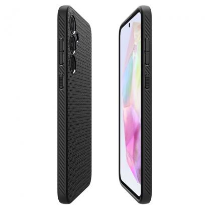 Spigen Liquid Air Case - силиконов (TPU) калъф с висока степен на защита за Samsung Galaxy A35 (черен) 8